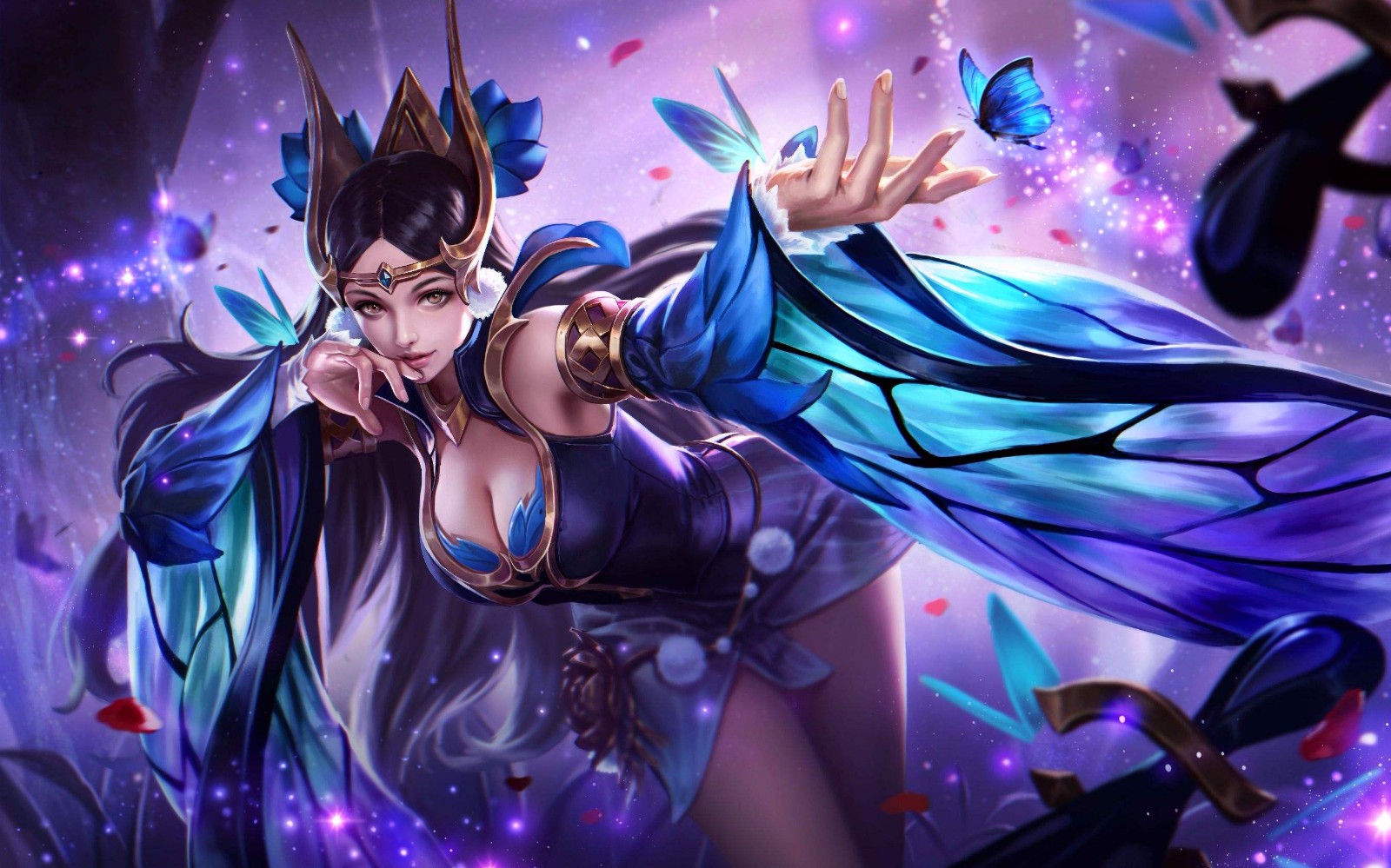 而清澈的支